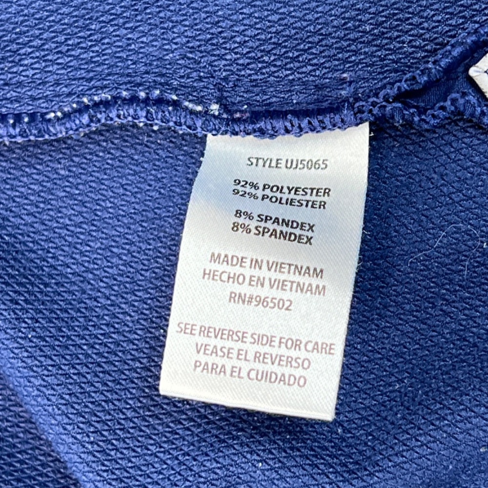 Women's Navy Zip-Front Performance Jacket - Picture 14 of 16